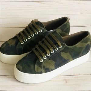 Superga Women Size 6 - Camo Sneakers